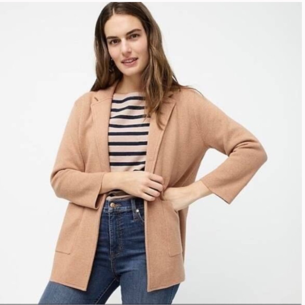 J Crew Sophie open-front sweater-blazer